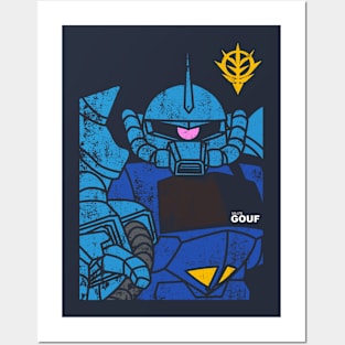 gouf back print Posters and Art